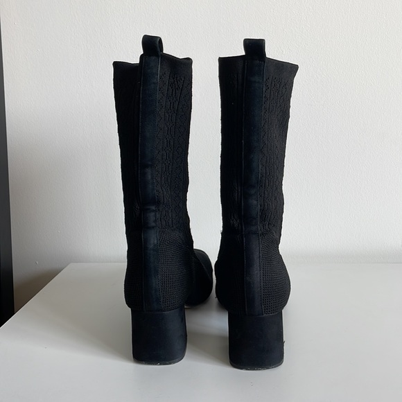 Black Sock boots 2 inch heel | L’intervalle - Picture 4 of 5